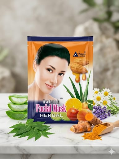 Aakash herbal facial mask